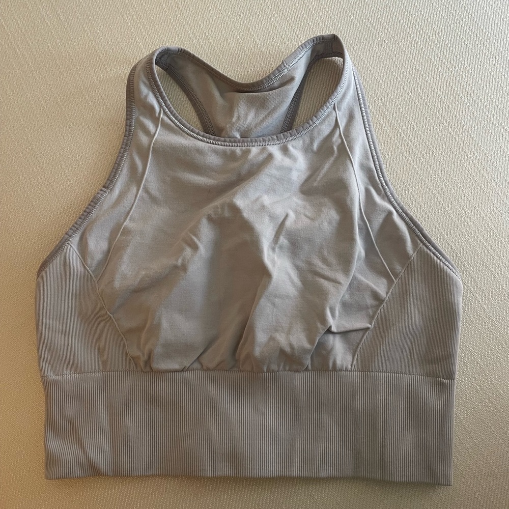 Light purple/grey Lululemon bra top size 6